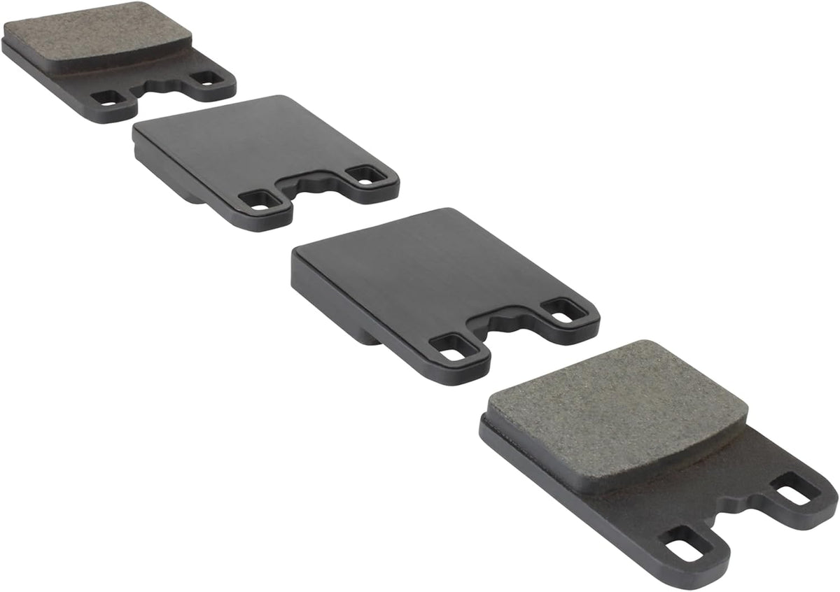 Premium Semi-Metallic Rear Brake Pads (1001-2069M) Compatible with Alfa Romeo Giulia 2021-2018, Stelvio 2021-2018, Ford Mustang 2024, Maserati Ghibli 2019-2017, Quattroporte 2017