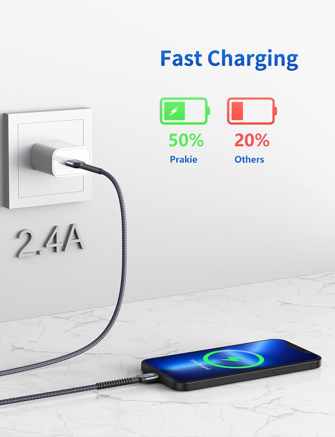 Lightning Cable 3ft 2Pack, [Apple MFi Certified] iPhone Charger Cable Nylon Braided Charging Cord Compatible with iPhone 14/13 / 12/11 / Pro Max/X/Xs Max/Xr /8 Plus/ 7 Plus/ 6S Plus / 6 Plus/iPad