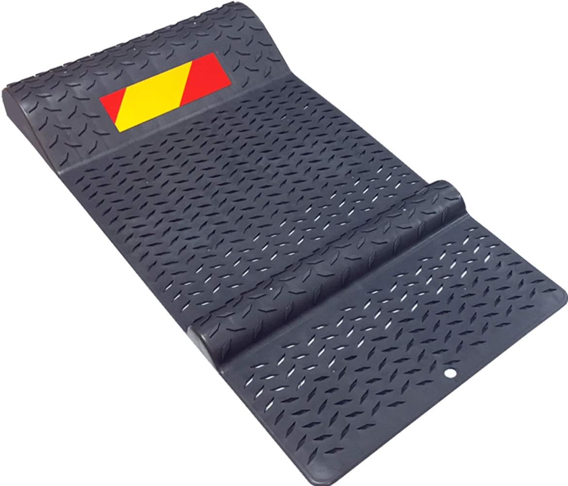 Electriduct Plastic Parking Mat Guides for Garage Vehicles, Antiskid Car Safety Park Aid - Gray