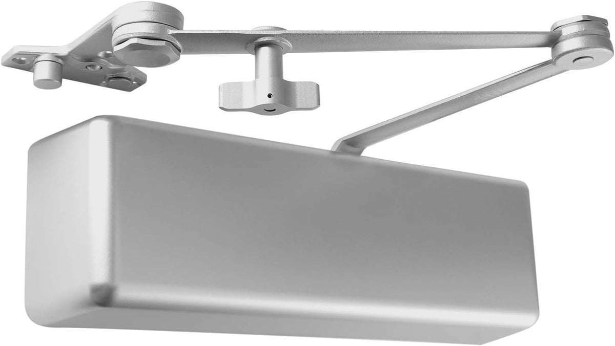 Lawrence Extra Heavy Duty Door Closer Commercial Grade 1 - Adjustable 6-Speed Delayed-Action Door Control with 3 Pistons – Flexible Installation with Included Hardware - Embassy Series LH8016