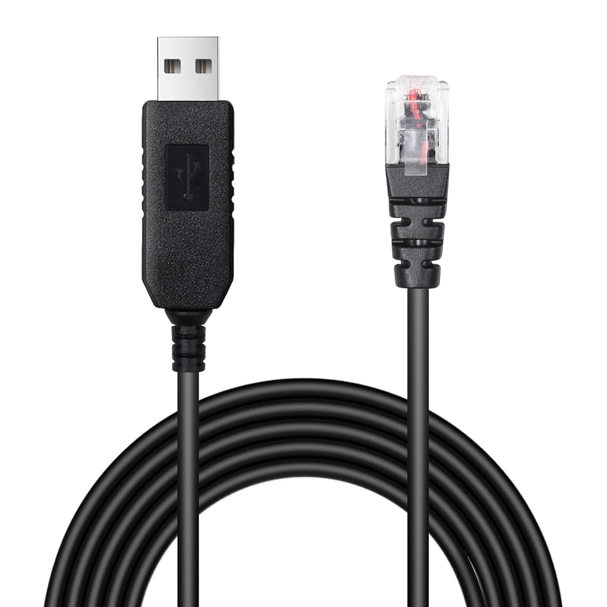 6.56FT USB to RJ11 Plug Cable,Radar Detector Cable Compatible with Escort Uniden Beltronics Radenso XP Cobra Whistler,Replacement Power Cord for Radar Detectors
