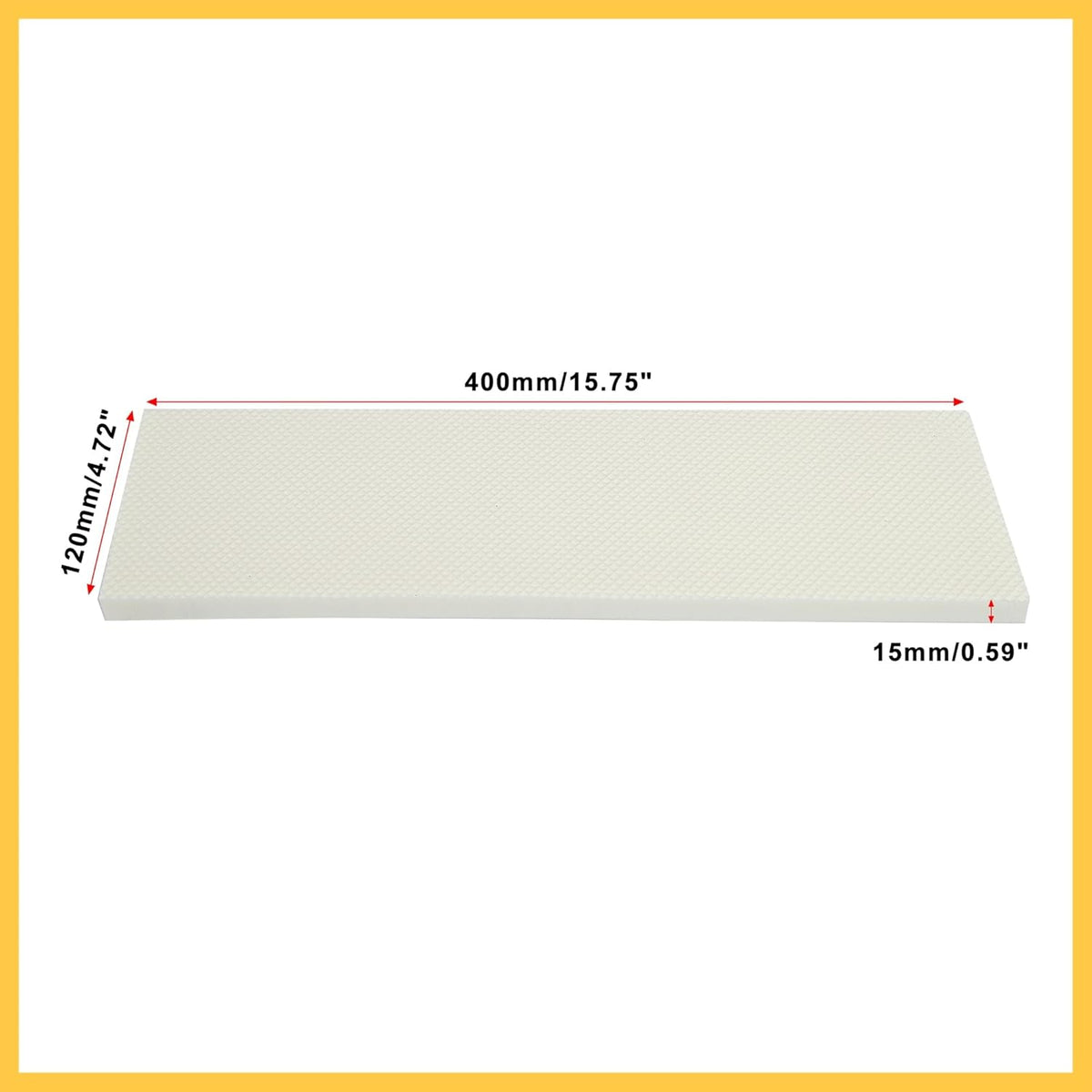 400x120x15mm Auto Garage Wall Guard Door Bumper Protector Anti Collision Water Resistance White Auto Replacement Parts