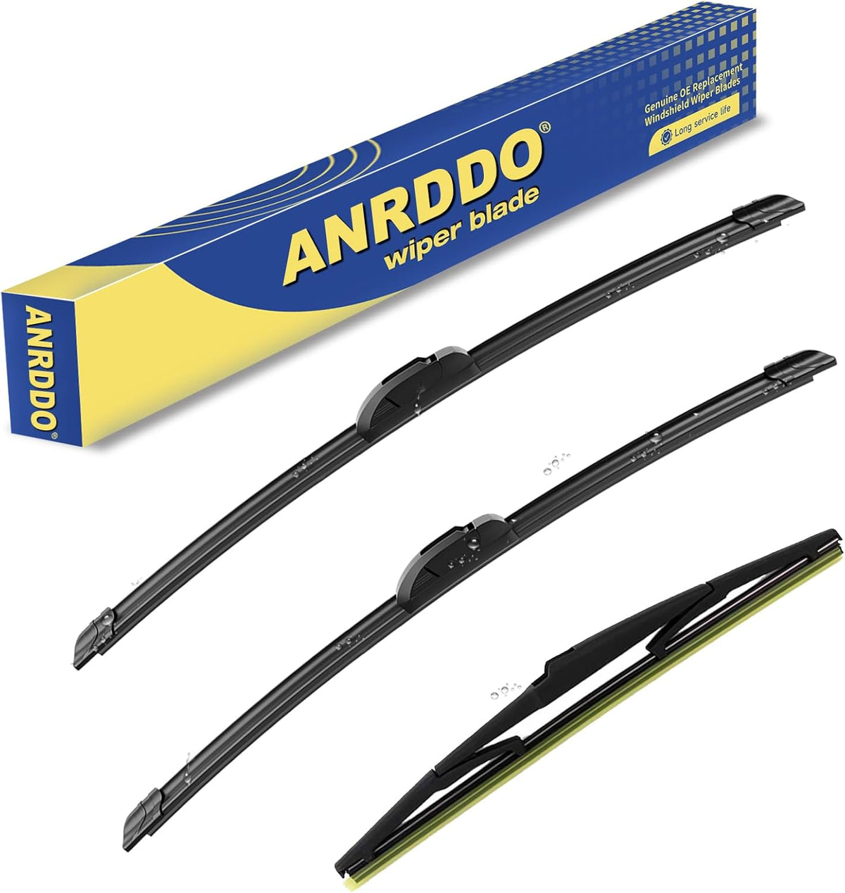 3 wipers Replacement For Scion xB 2008 2009 2010 2011 2012 2013 2014 2015 Replacement Original Equipment Windshield Wiper Blades Set - 22"+20"+14" (Set of 3) U/J HOOK
