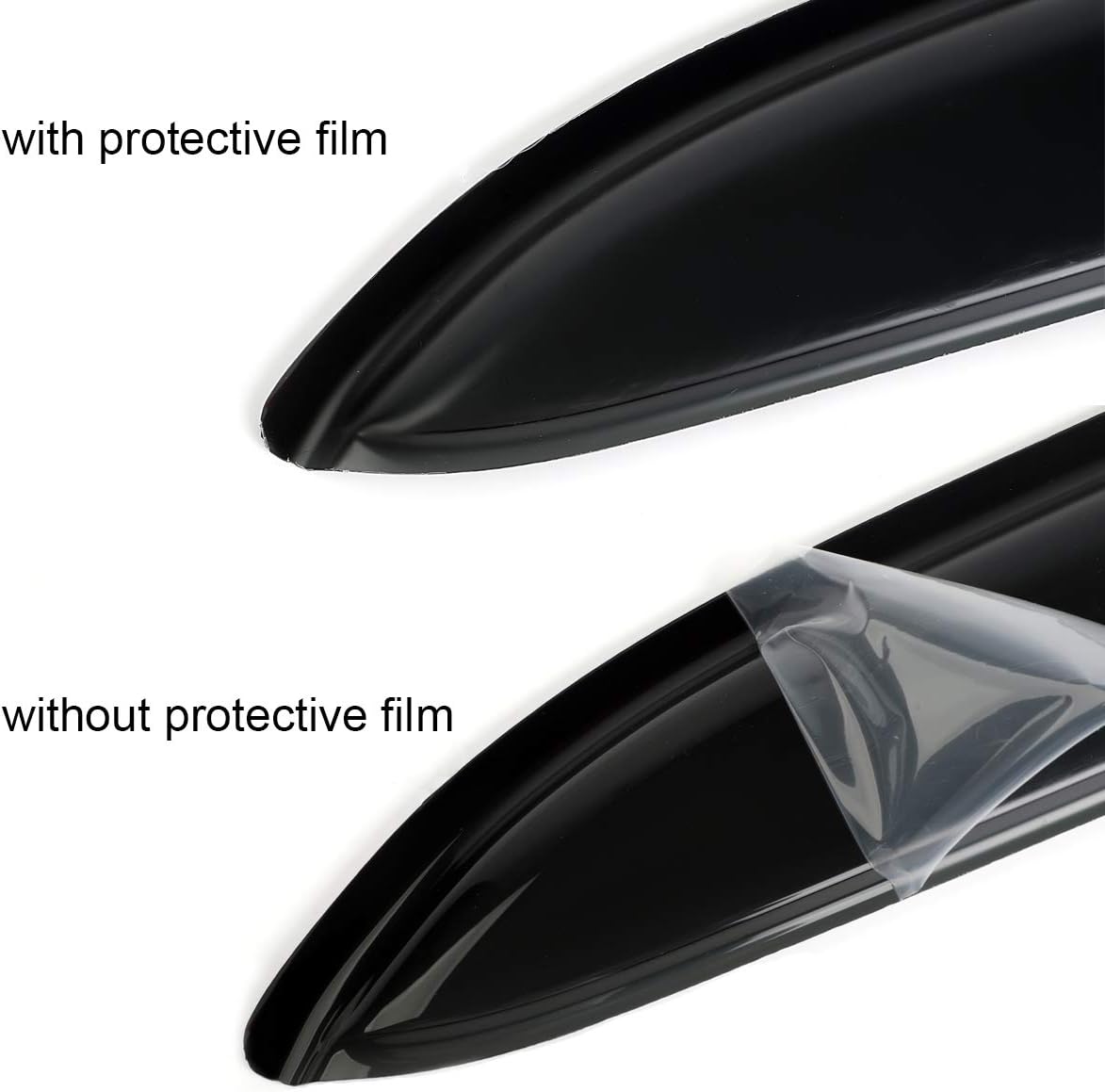 94355 Side Window Wind Deflector,4pc Tap-On Sun Rain Guards Set,Window Shade fit for 02-06 Cadillac Escalade EXT/Chevy Avalanche,00-06 GMC Yukon XL,01-07 GMC Sierra 2500 Crew Cab