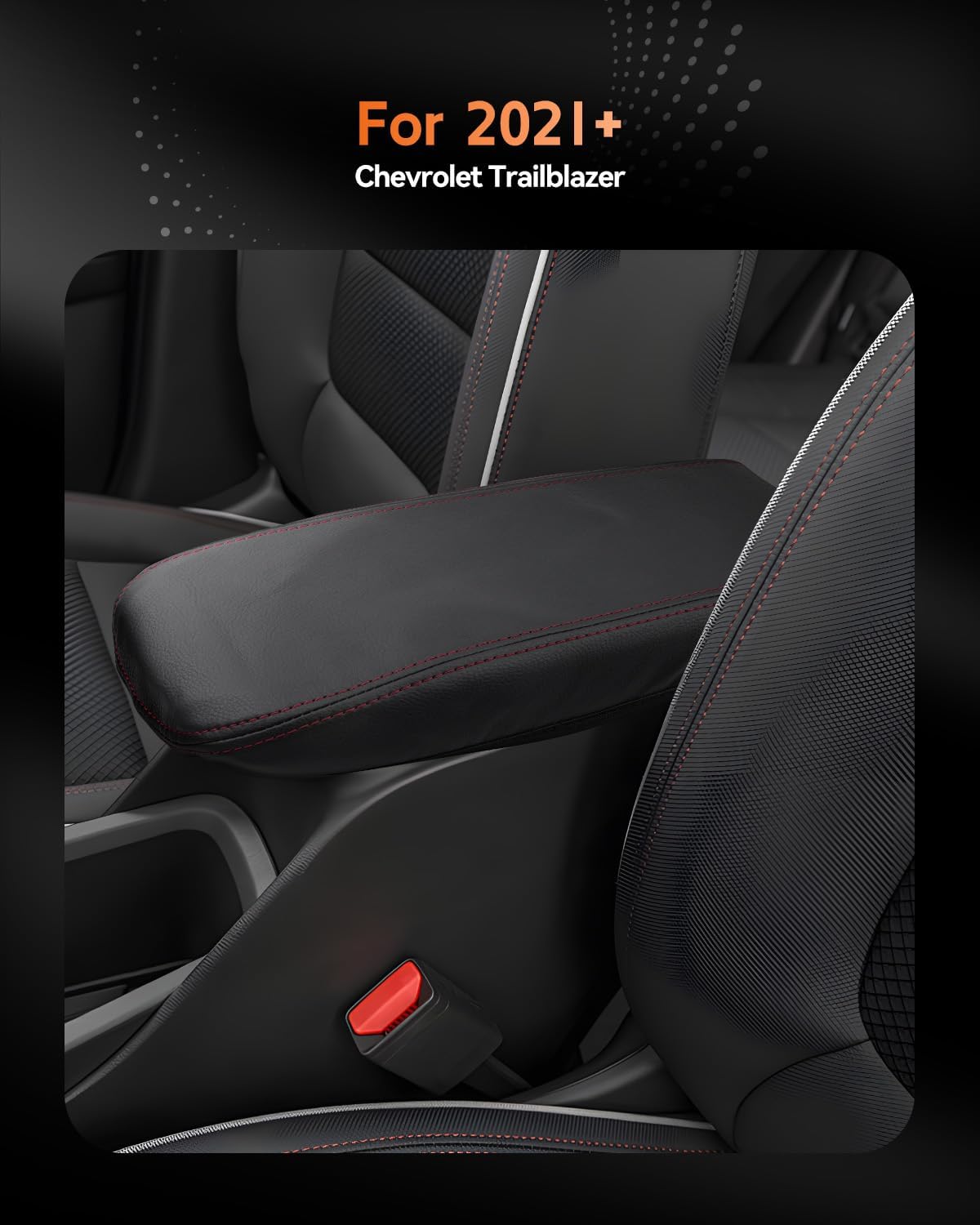CDEFG for Chevrolet Trailblazer 2021-2025 2026 Center Console Cover Armrest Box Cover for Chevy Trailblazer (LS, LT, Activ, RS) 2021 2022 2023 2024 2025 2026 Accessories Arm Rest Protector