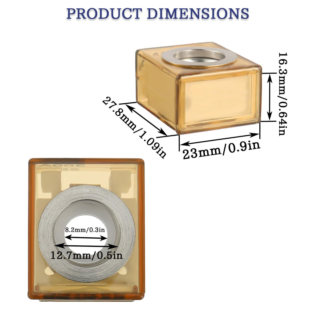 MRBF Terminal Fuse Block 300 AMP Marine Rated Battery Fuse 58V DC Max IP66 Waterproof Fuse Holder 300A