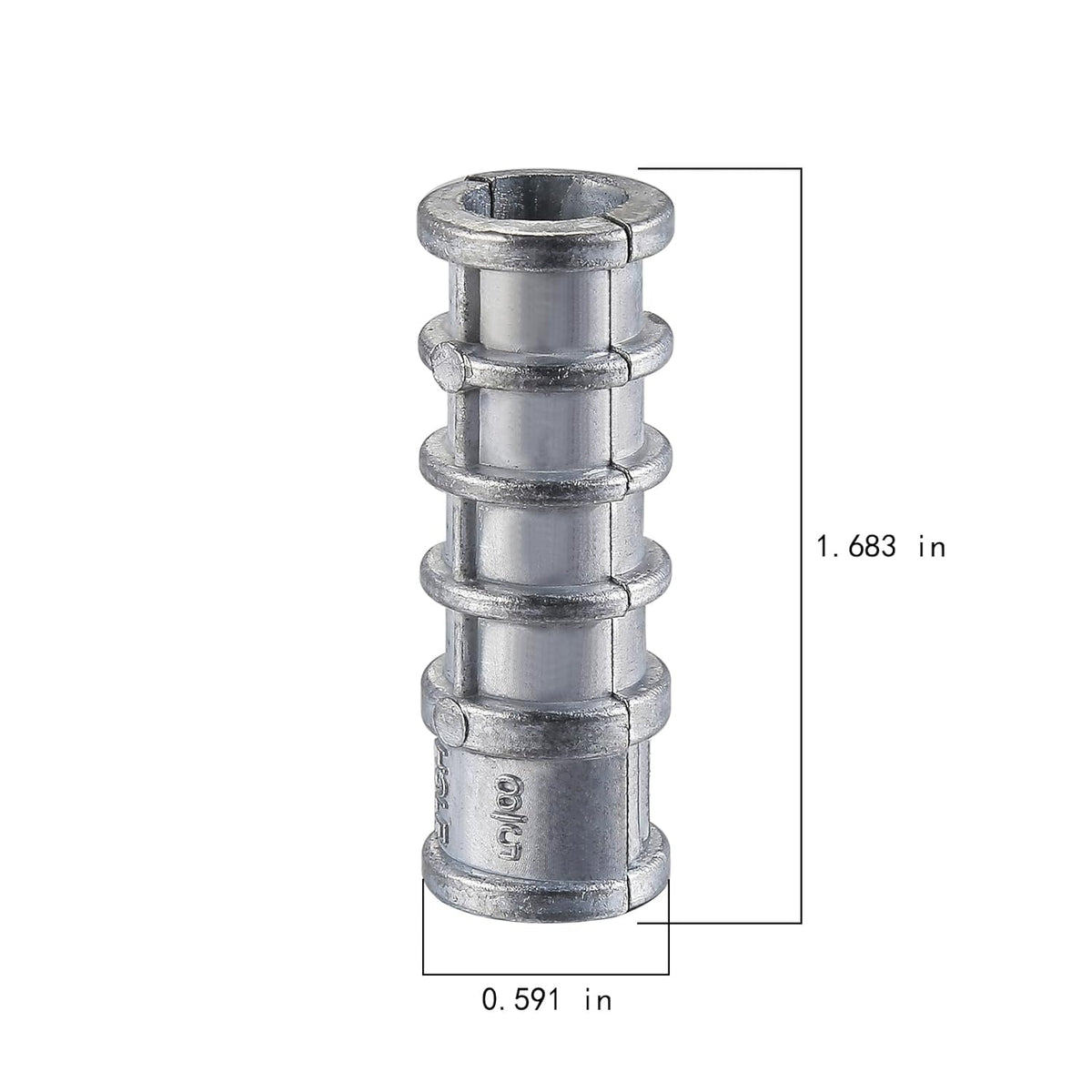 Wensilon(50pcs) 3/8 * 1-3/4 Lag Shield Anchor Long Zinc Alloy Bolts Concrete Anchors, Zinc Alloy Masonry Anchors Hole