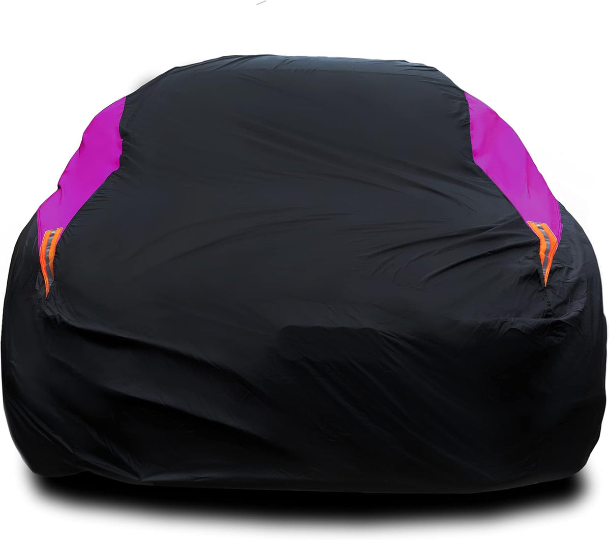 MORNYRAY Waterproof Car Cover All Weather Snowproof UV Protection Windproof Outdoor Full car Cover, Universal Fit for Sedan (Fit Sedan Length 194-206 inch, Purple)