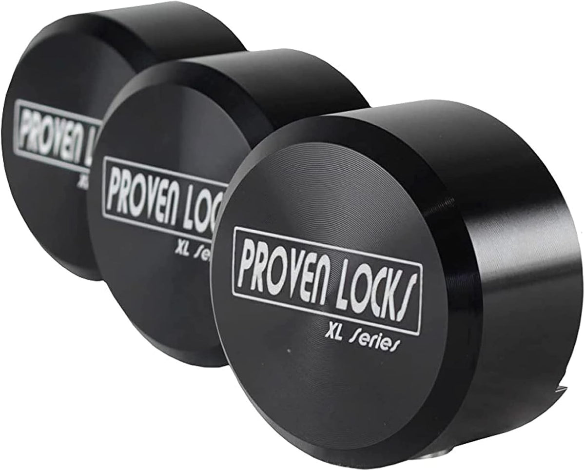 Proven Industries Model 400XL Puck-Lock Set, Made in The USA, Pack of 3, (Black)
