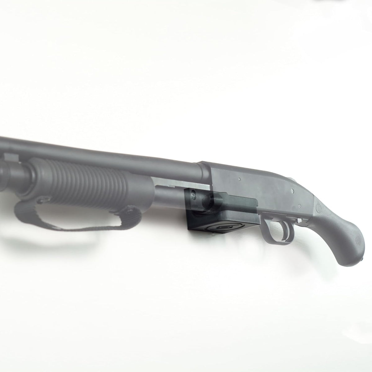 Spartan Mount Compatible with Mossberg 88, 500, 590 Shotgun Display Storage Organization System | Unique Low Profile Design | Gun Safe Wall Room Mounting Solution (410-Gauge, Barrel Points Left)