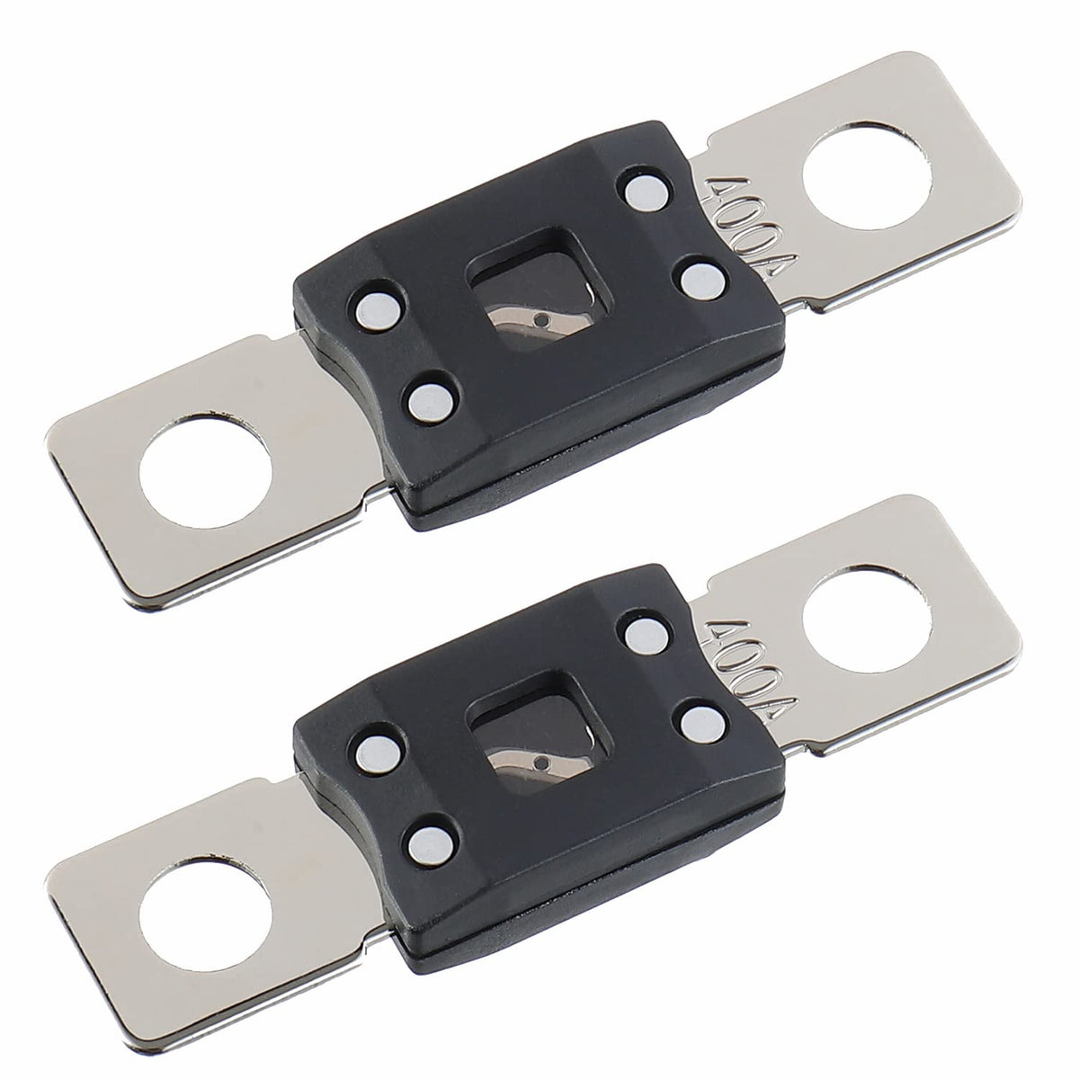 400A MEGA High Current Fuse - 400 Amp Bolt-on Fuse for Cars, Trucks, Construction Vehicles, Buses, Caravans (2 Pcs)