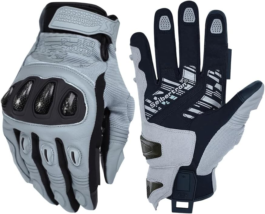 Seibertron SPS Series Touchscreen Motorcycle Motocross BMX ATV MTB Bicycle Cycling Full or Half Finger Gloves Adult and Youth