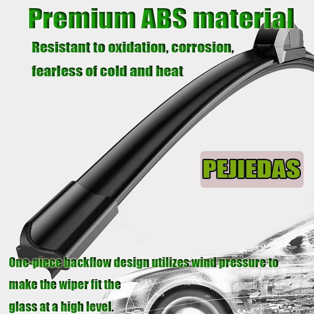 3 x OEM Wiper Blades, Replacement Wiper Blades for Nissan Rogue 2014-2023/Nissan Pathfinder 2013-2013, (26“ & 17” Front Wipers + 12” Rear Wiper Blades)