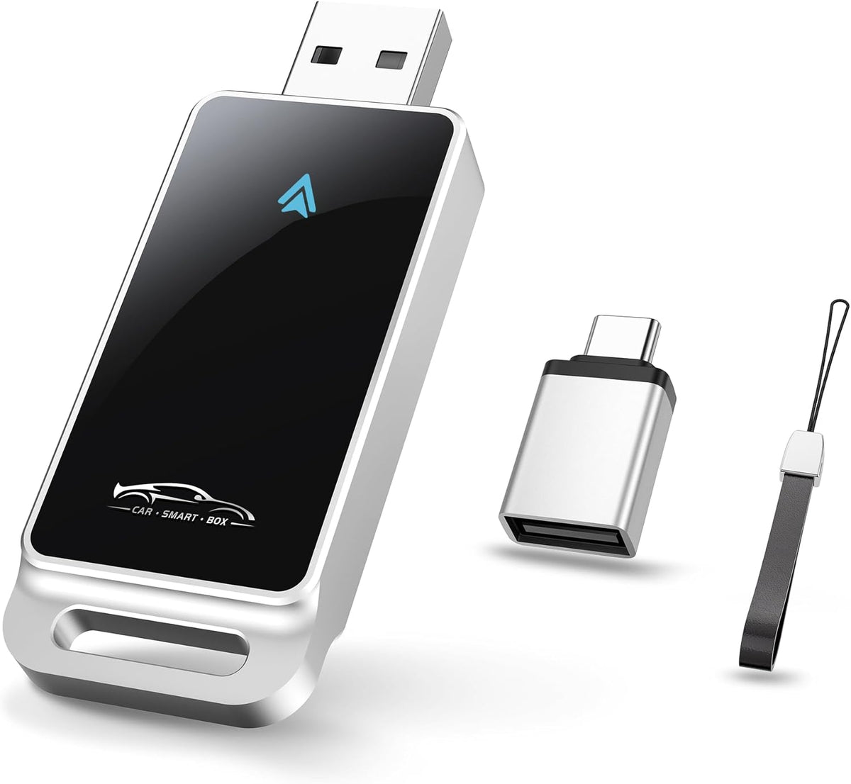 Android Auto Wireless Adapter, Convert Factory Wired to Wireless, Easy Plug and Play Setup, Zero Delay, Supports Voice Assistant, Compatible with Android 11+