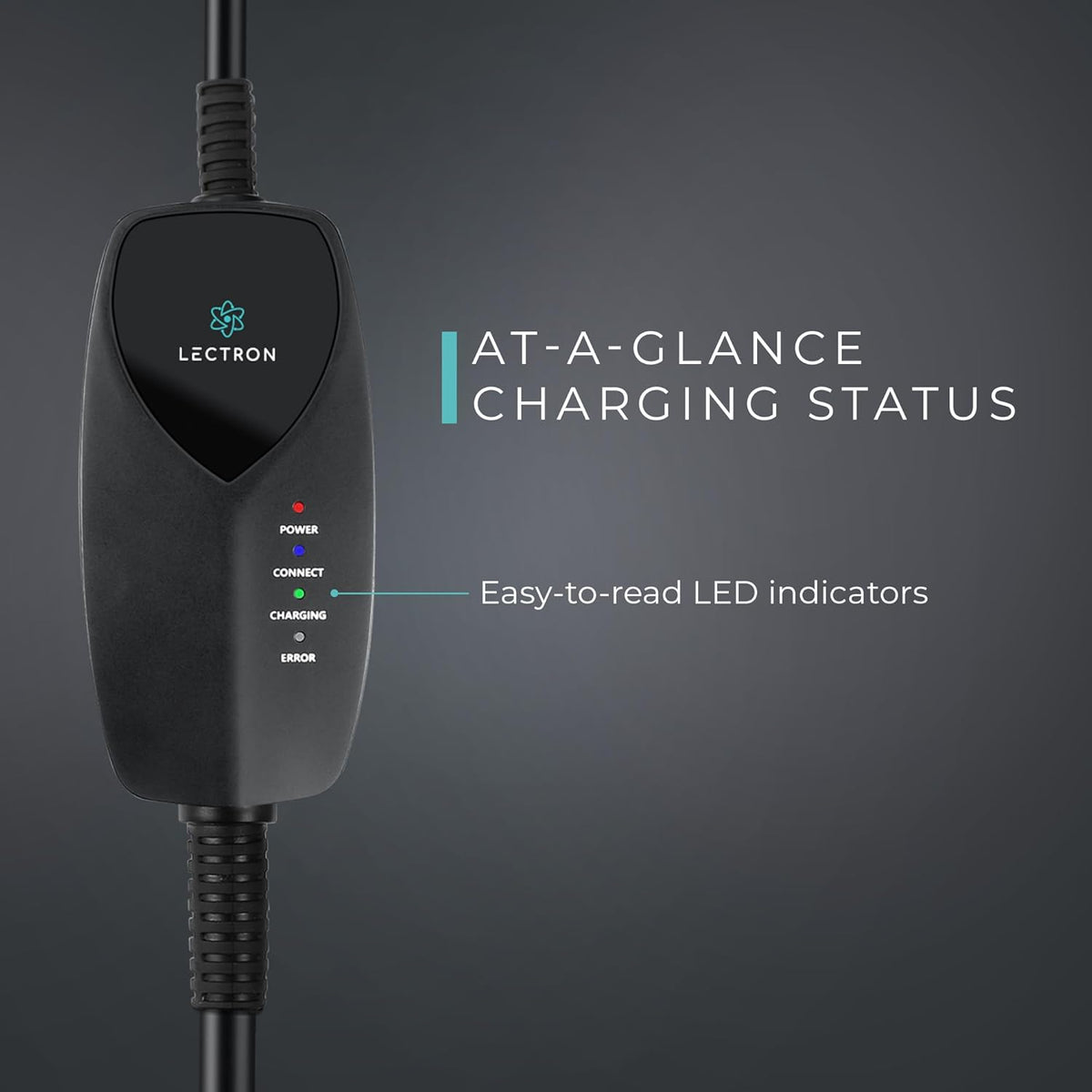 Lectron Level 1 Tesla EV Charger (WiFi) with App Control - 120V, 12 Amp, & 16 ft Cord - Portable Charger for Tesla EVs with NEMA 5-15 Plug - Compatible with All Tesla Model S, 3, X, Y & Cybertruck