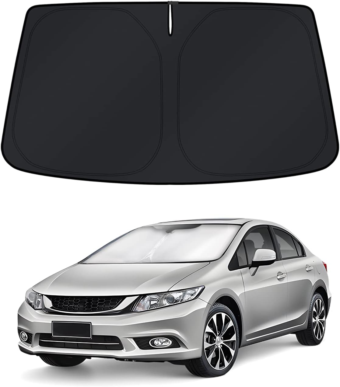 KUST Windshield Sun Shade for 2019-2024 2025 Audi A7 Accessories Window Shade Sun Visor Cover Foldable Blocks UV Rays Keep Your Car Cooler