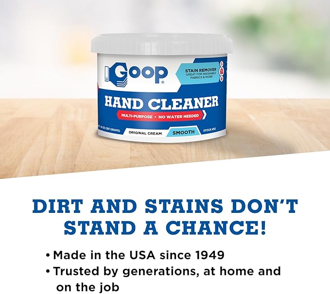 GOOP Original Multi-Purpose Waterless Hand Cleaner and Stain Remover - 14 oz Can (Pack of 3)