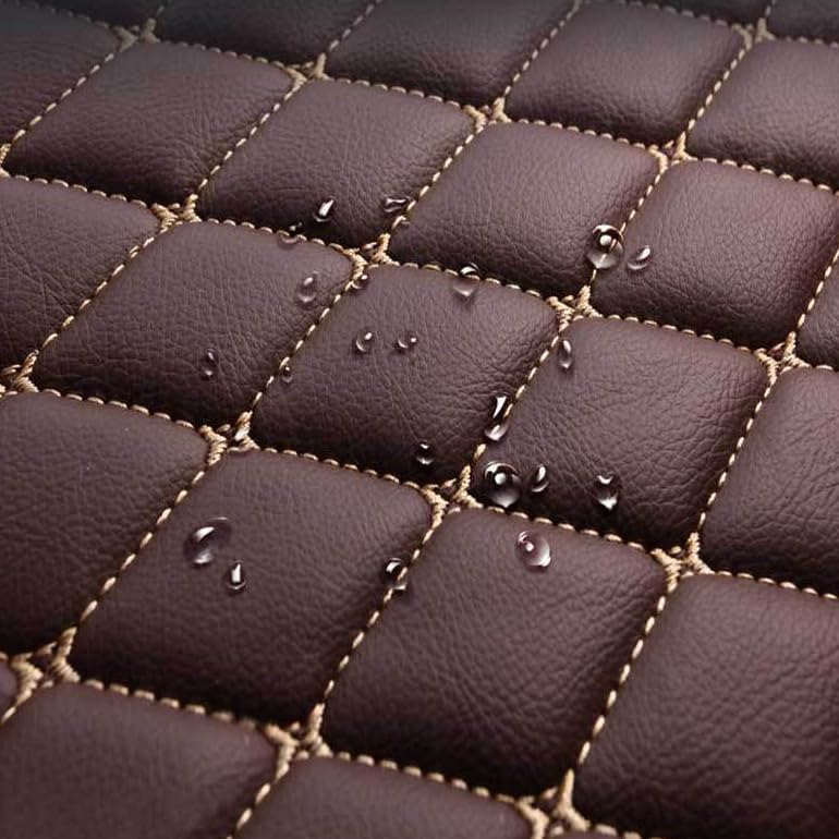 Customized Personalized car Floor mats, All-Weather Luxury car Floor mats, Waterproof and Anti Slip Leather car Floor mat Lining, 95% Customized car, Truck, and SUV Floor mats (Yellow)