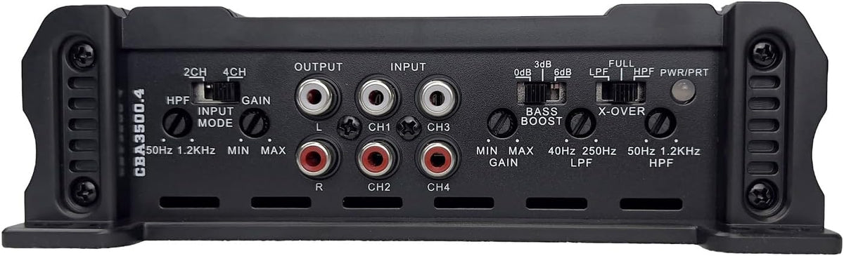 Orion Cobalt Series CBA3500 4 High Efficiency 4-Channel Class A/B Amplifier for Car Audio Stereo - 3500W High Output, 2/4 Ohm Stable, Adjustable Low/High Pass, Bass Boost, MOSFET Power Supply