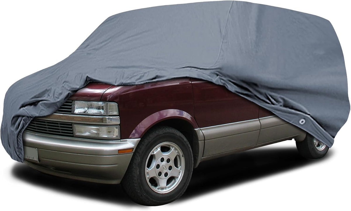 Supreme Full Car Cover - Semi Custom Fit for Astro 1985-2005 Minivan 4-Door | All-Weather Protection: Waterproof, Dustproof, Windproof, UV-Resistant | Includes Accessories