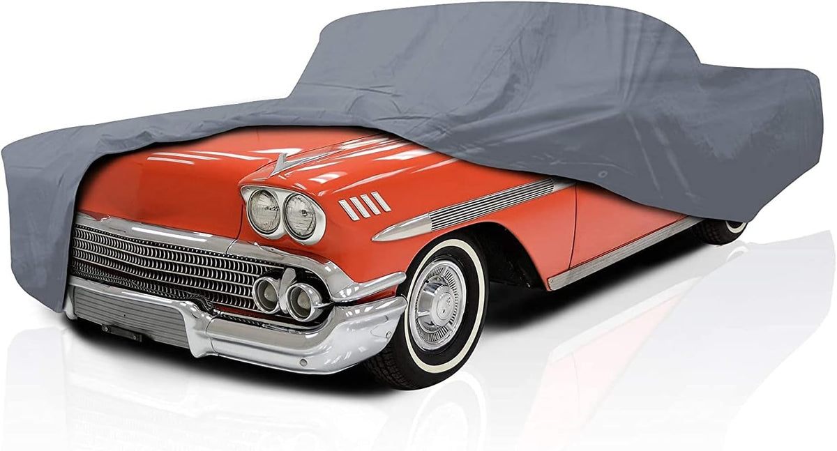 5 Layer Full Car Cover – Semi Custom Fit for Chevrolet Malibu 1964 1965 1966 1967 Sport Coupe 2-Door | All-Weather Protection: Dustproof, Windproof, UV-Resistant, Breathable & Durable