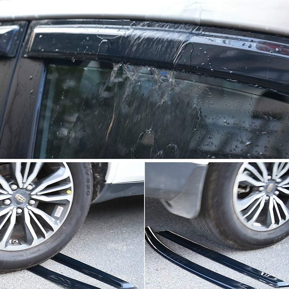Sunproof Waterproof Side Window Wind Deflector, 4pcs Protective Replacements Rain Guards Set, Window Visor fit for 2007-2014 Chevrolet Tahoe/GMC Yukon 94514