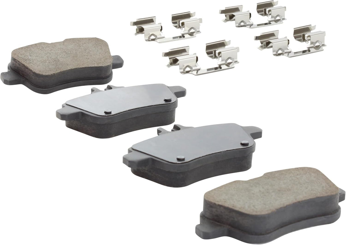 Premium Semi-Metallic Rear Brake Pads (1001-1646BM) Compatible with Mercedes-Benz CLA250 2014-2019, Mercedes-Benz GLA250 2015-2020