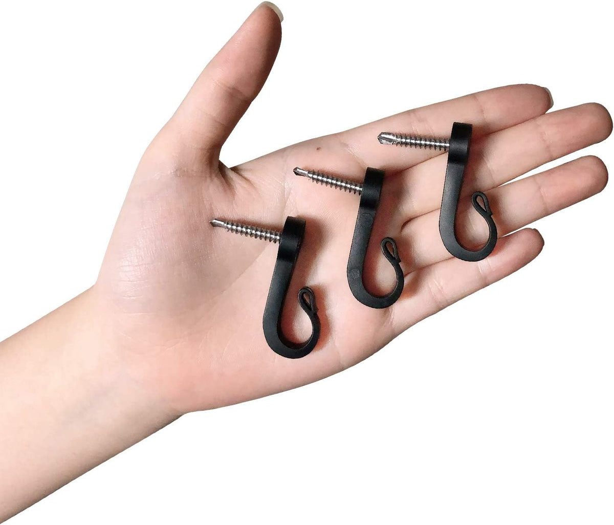 14-Pack Q-Hanger Hooks: Indoor & Outdoor Christmas Lights Hanger with Screw for Garage, New Year Party Hooks for Outdoor String Lights