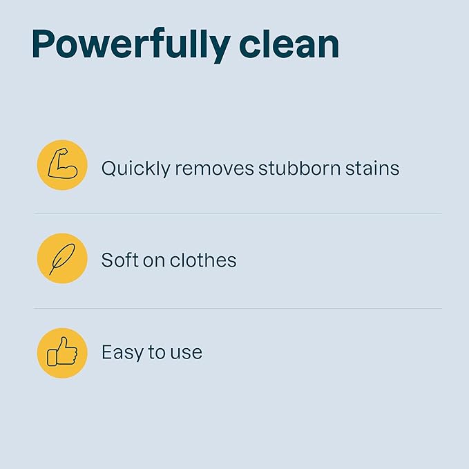 ATTITUDE Laundry Stain Remover for Baby Clothes, Plant- and Mineral-Based Ingredients, Vegan and Cruelty-free Laundry Products for Sensitive Skin, Unscented, 27 Fl Oz