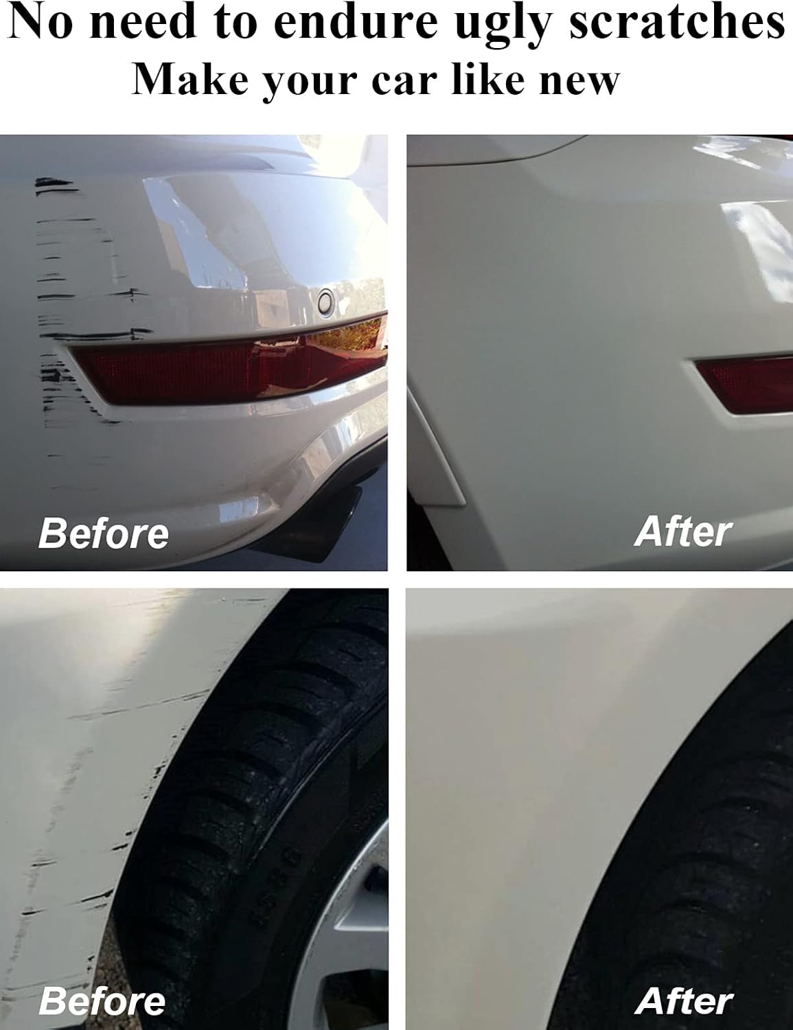 SYOAUTO Summit White GAZ Touch Up Paint Fit for Chevrolet or GMC Auto Touch up Paint Car Scratch Repair Pen Brush and Tip 2 in 1 (Summit White GAZ)