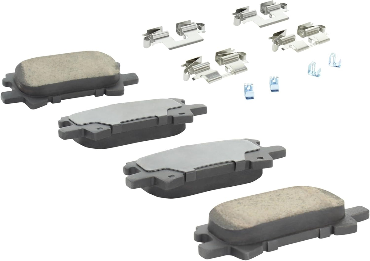 Premium Ceramic Rear Brake Pads (1001-0996C) Replacement for Lexus RX330 2006-2004, RX350 2009-2007, RX400h 2008-2006, Toyota Highlander 2007-2004