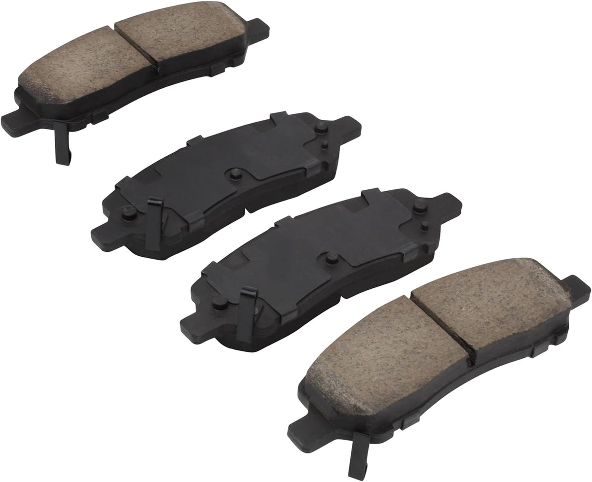 Premium Ceramic Rear Brake Pads (1001-1647C) Compatible with Dodge Dart 2013-2016