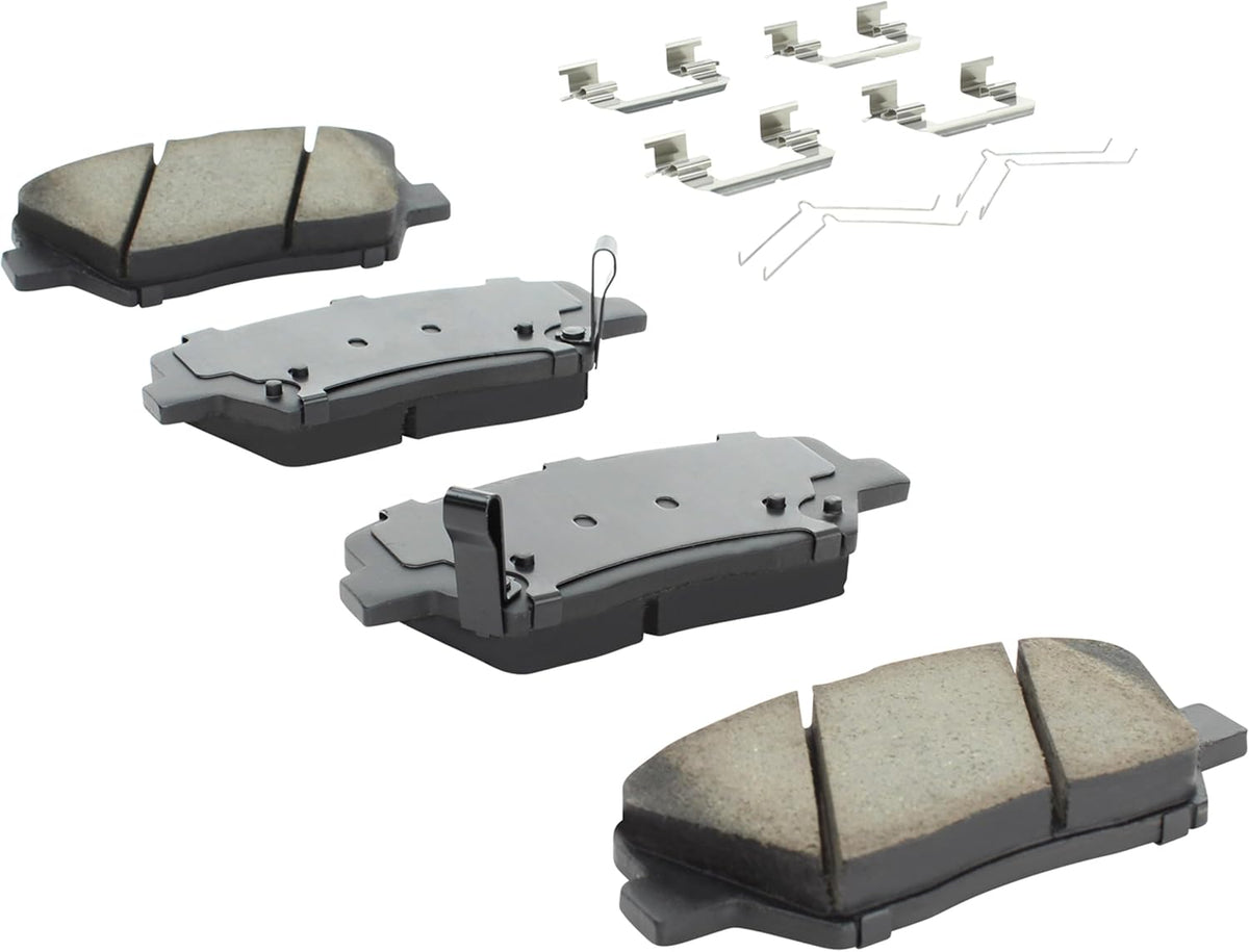 Premium Ceramic Front Brake Pads (1001-1432C) Compatible with Hyundai Azera 2012-2017, Hyundai Santa Fe 2010-2012, Kia Sorento 2011-2013
