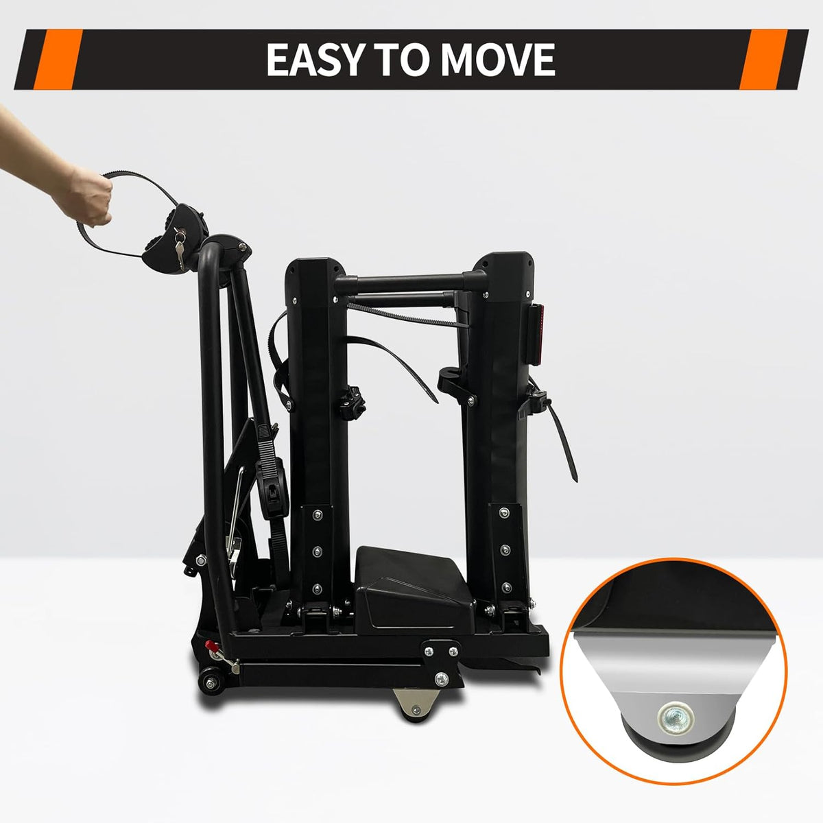 Foldable Electric Bike Rack Hitch Mount with Ramp for 2" Receiver, 2 Bike Rack for Car, Up to 4’’ Fat Tire, 136 lbs Capacity, with Locks, Tiltable, Wheels for Easy Transport