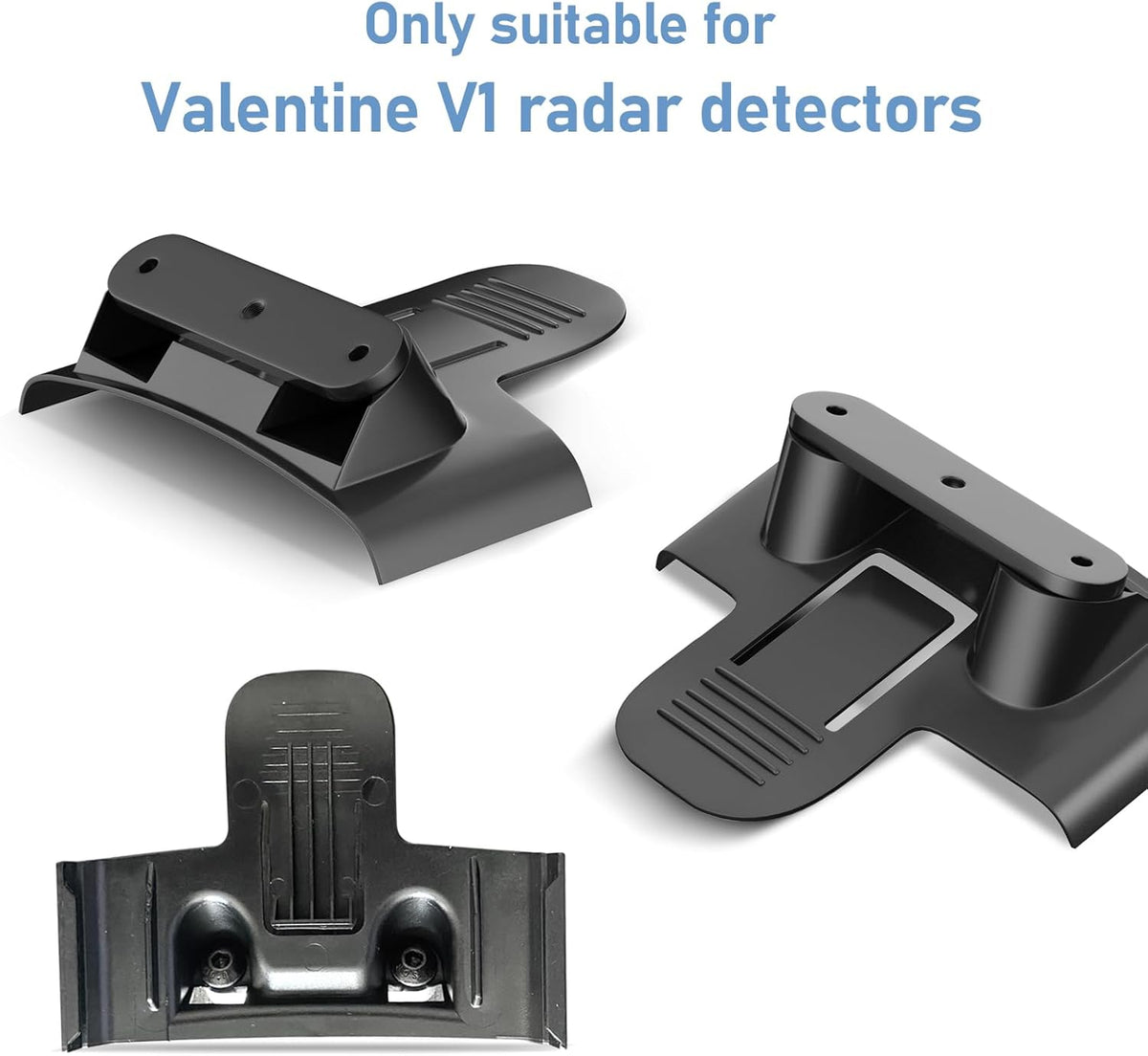 Radar Detector Mount,Rearview Mirror Rod Radar Mounting Bracket+Rearview Mirror Hard Wire Power Cord kit16,with Inline Fuse (for Valentine V1 Radar Detector)