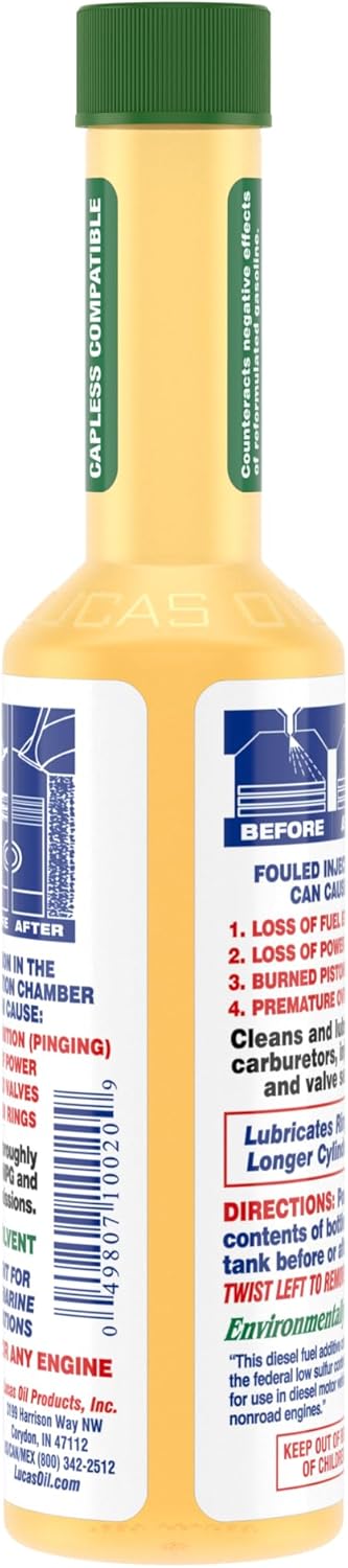 Lucas Oil LUC10020 Fuel Treatment - 5.25 Oz, multi-colored