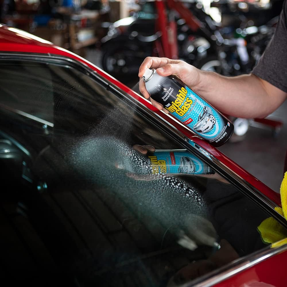 Invisible Glass 99607 Glass Care Kit – Clean with Aerosol Glass Cleaner, Strip Water Spots with Glass Stripper, Protect with Ceramic Coating for Long-Lasting Hydrophobic Protection
