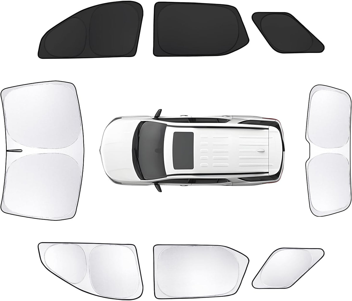 8pcs Car Window Shades for Chevrolet/Chevy Traverse2018-2023 Accessories,Windshield Side Rear Full Sunshade,Sun Visor UV Blocking, Privacy Protection and Blackout for Camping Outdoor