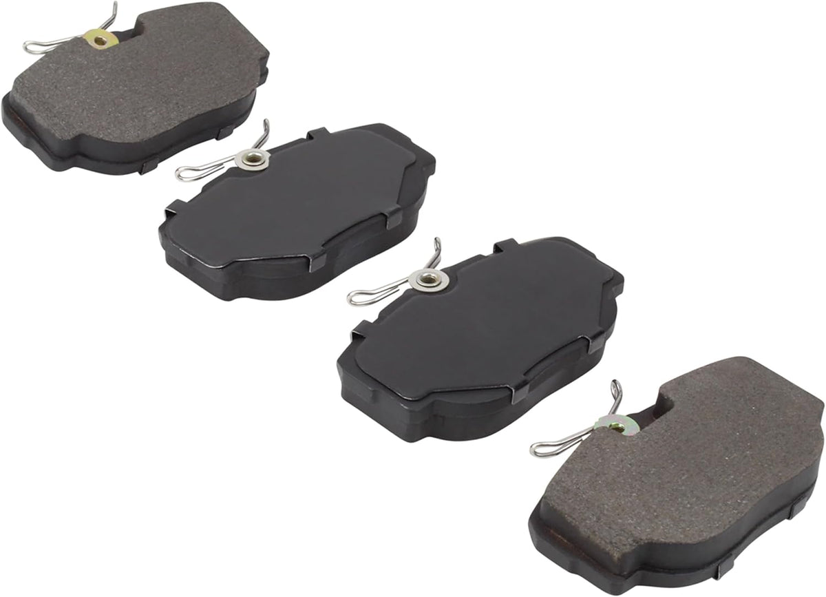 Premium Semi-Metallic Front Brake Pads (1001-0493M) Compatible with 1984-2004 BMW/Land Rover/Mercedes-Benz/Saab (190D/190E/318i/318is/325e/325es/325i/325is/Discovery/Range Rover & More)