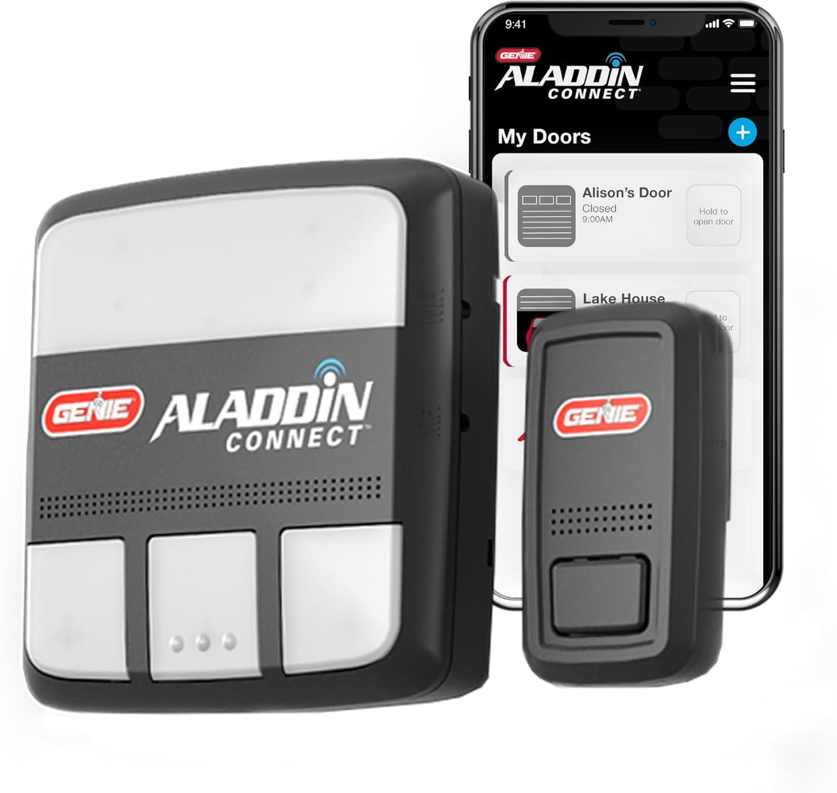 Genie Aladdin Connect Smartphone Garage Door Opener – Monitor, Open & Close Your Garage Door from Anywhere Using Your iPhone or Android Device