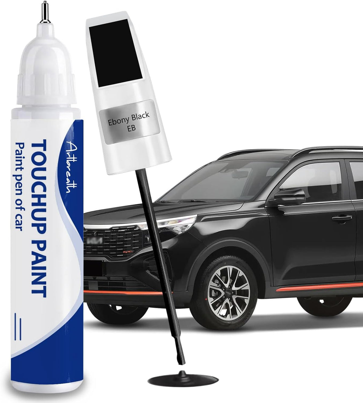 Ebony Black(EB) Touch Up Paint for Kia-Exact Match–Chips and Nicks Car Paint Scratch Repair Kit Automotive Paint Pen for Forte/K5/Optima-models/Seltos/Sorento/Telluride