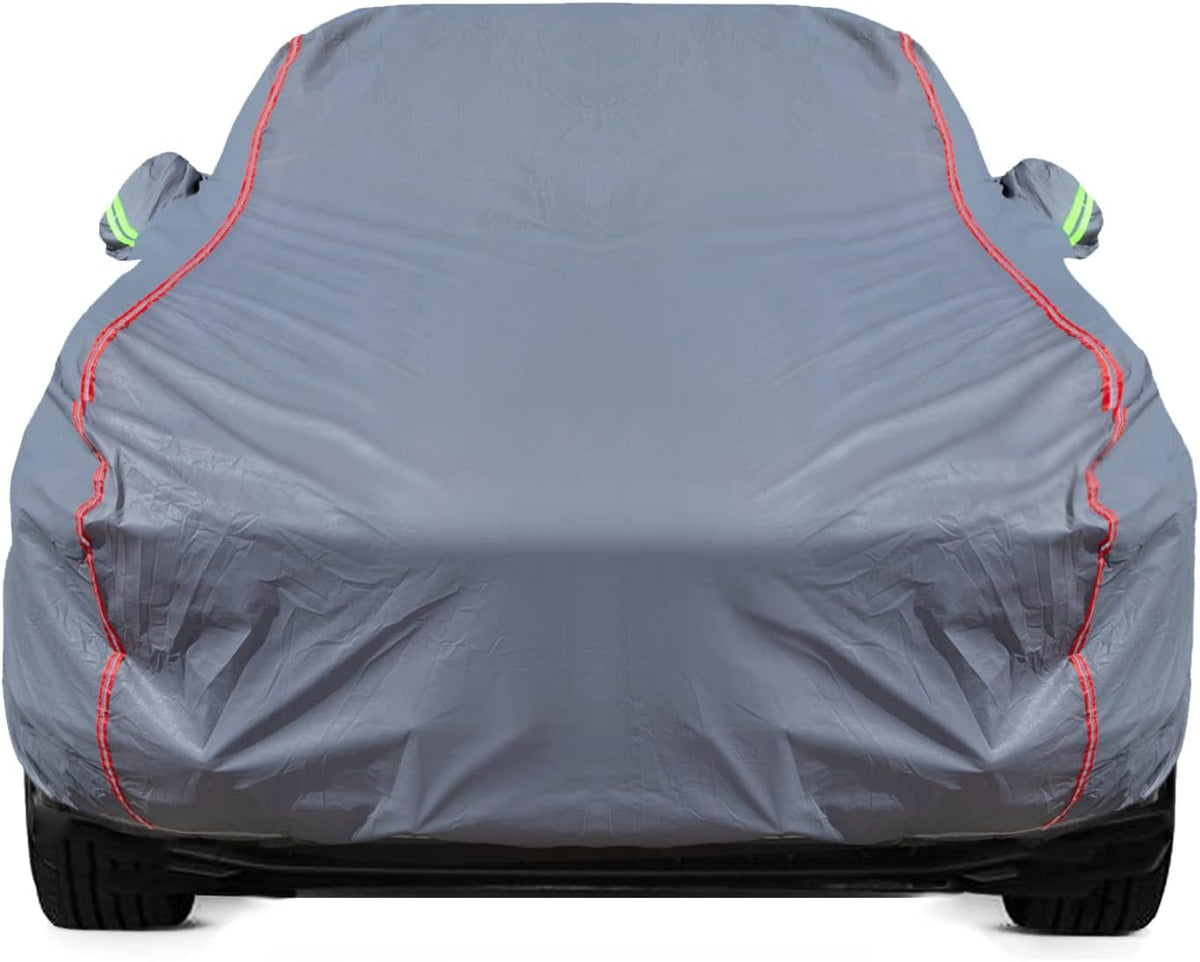 Breathable New Material, Waterproof Car Cover, Locks and Zipper Doors, Sunscreen Waterproof UV Prevention Snowproof Wind and Windproof,Suitable for Indoor Outdoor,for Sedan (197" to 208") C4