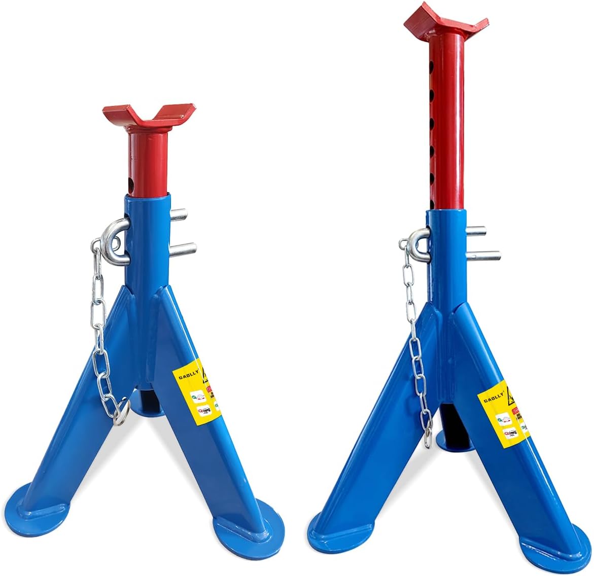 Jack Stands 3 Ton (6600 LBs) Lifting Car Stand with Security Locking Pins, Fit Use for Cars Automotive Sedans, RV, SUV, MPV, 2 Packs