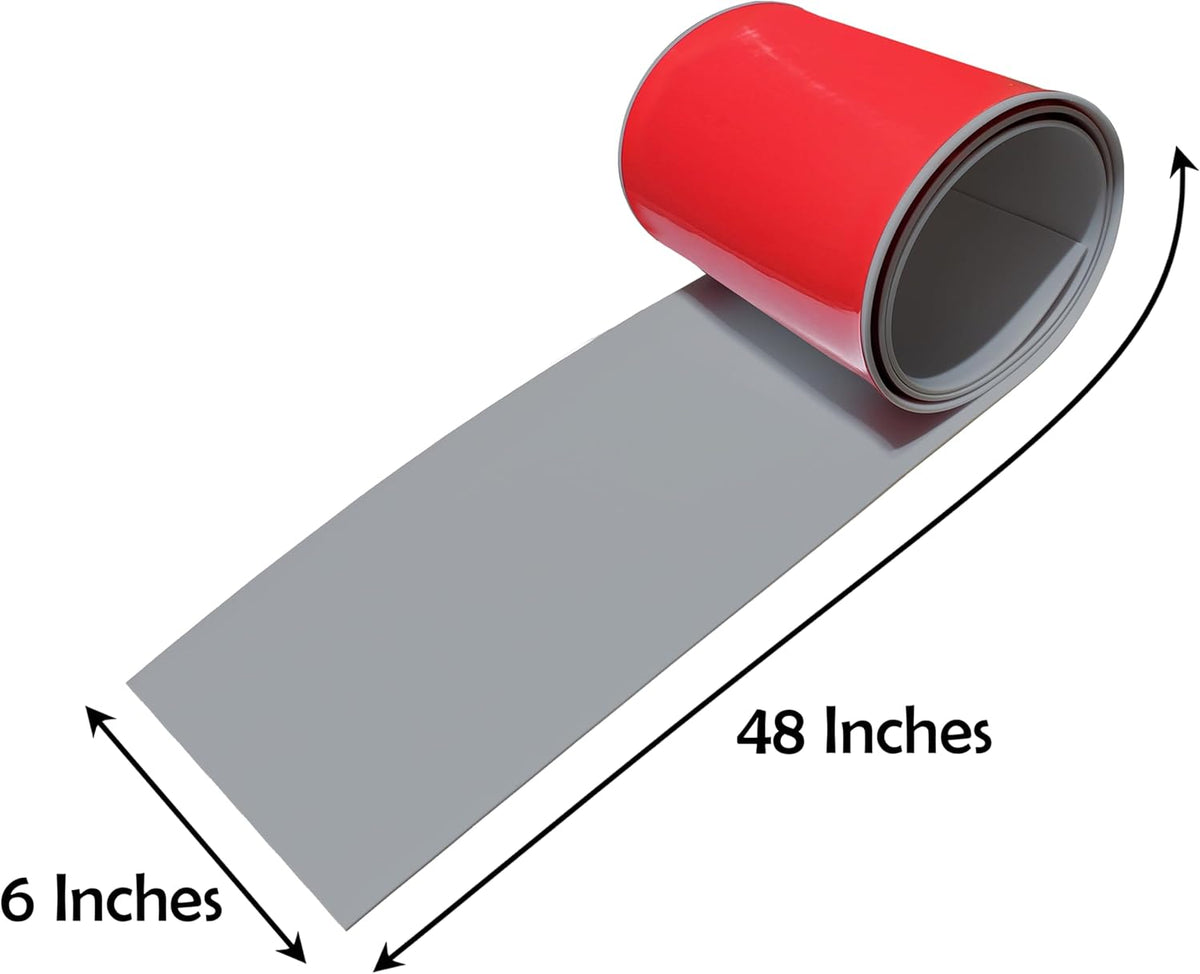 Rubber Bond Garage Wall Protectors - 6x48 Inches Strong Self-Adhesive Rubber Bumper Protectors for Garage Walls - Anti-Scratch and Waterproof Garage Wall Protector for Car Doors (Grey, 1 Pack)