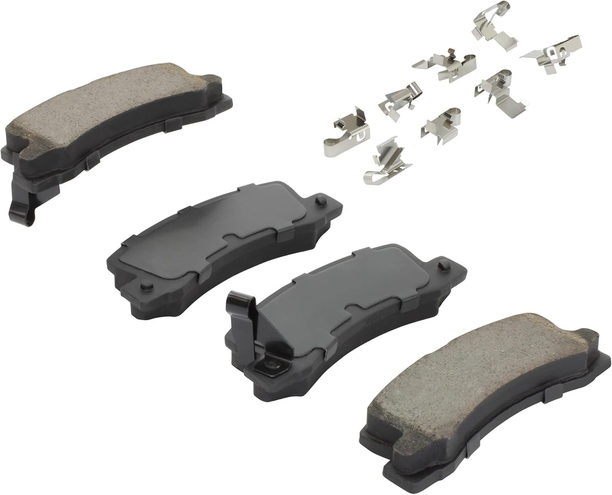 Premium Ceramic Rear Brake Pads (1001-0325C) Compatible with Lexus ES250 1991-1990, ES300 1999-1992, RX300 2003-1999, Toyota Camry 1999-1987, Celica 1999-1986, Solara 1999