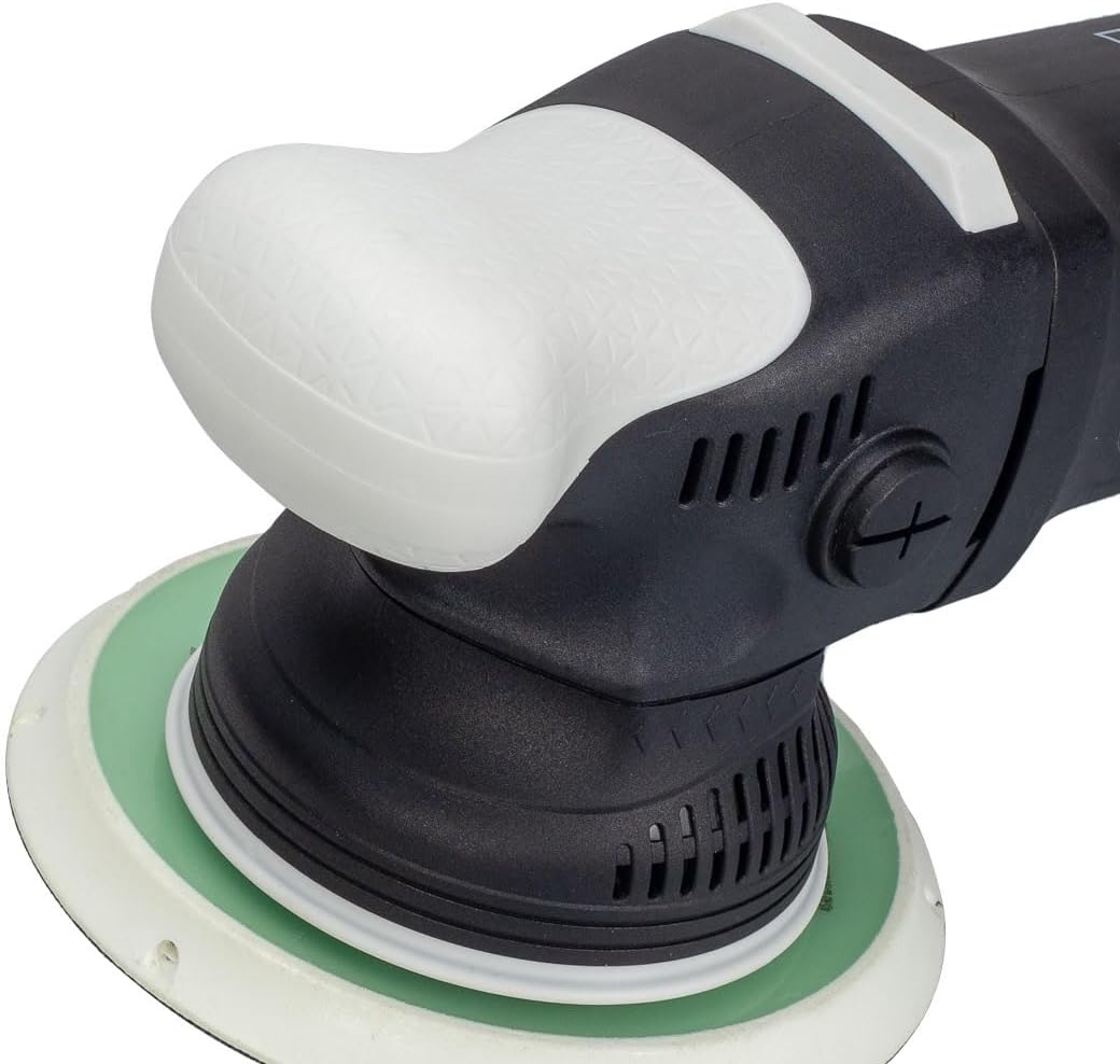 Maxshine 21mm, 6" Plate M21 Pro Dual Action Polisher & 16oz AIO Polish - 6-Speed, 5/16”-24 Thread - Auto Detailing Tool for Buffing, Paint Protection, Swirl & Scratch Repair, Glossy Shine, Restoration