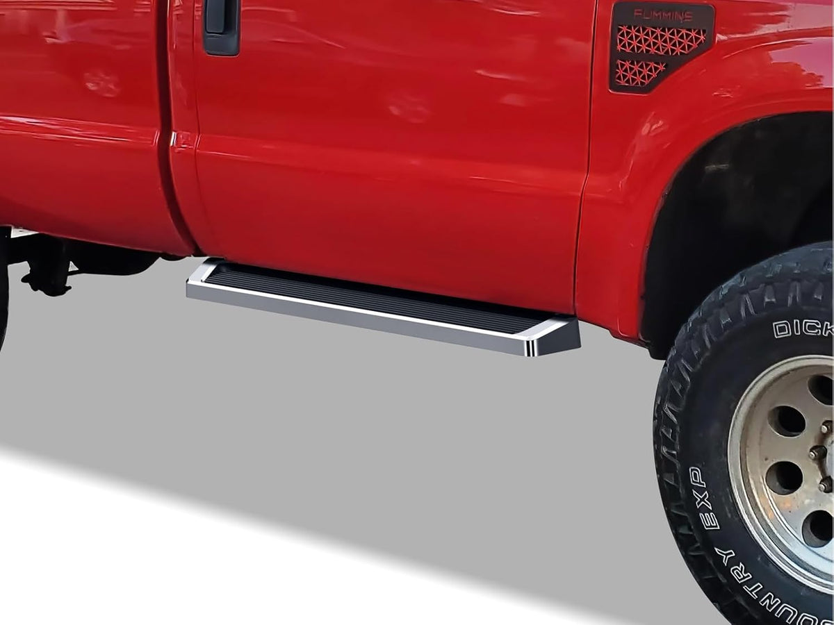 APS Running Boards Style Compatible with Ford F150 2015-2025 Regular Cab & F-250 F-350 Super Duty 2017-2025 (Nerf Bars Side Steps Side Bars)