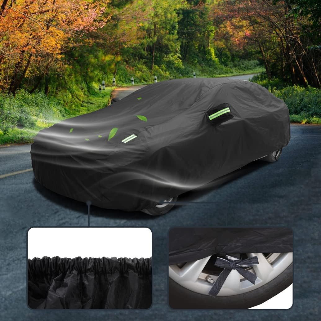 Heavy Duty Car Cover Compatible with Chevrolet Corvette C8 Stingray Z51 Z06 E-Ray 2026-2020, Waterproof All Weather Car Covers with Cotton Lining, Rain Sun Snow Dust UV Cover for Outdoor Indoor