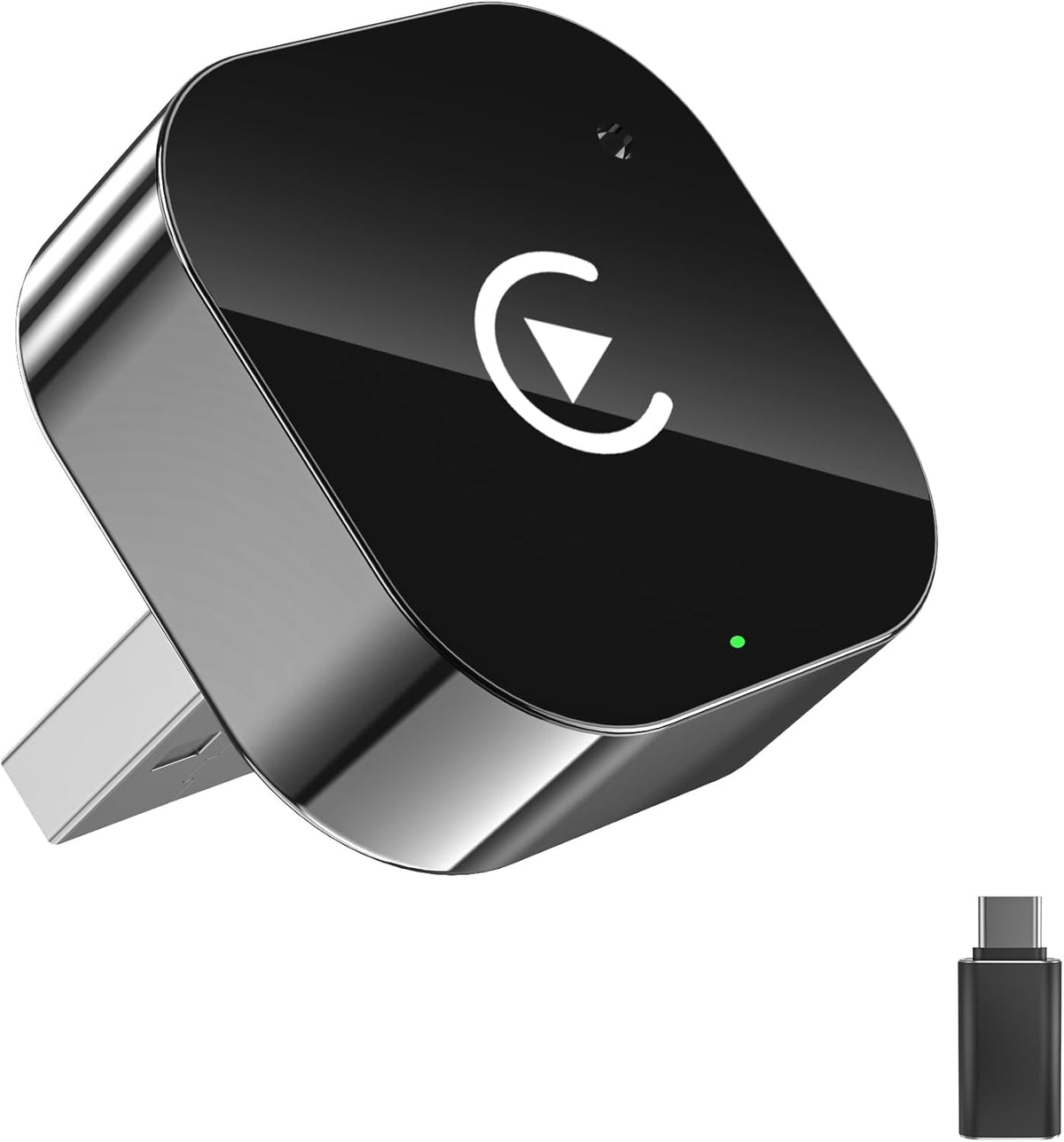 Wireless Carplay Adapter & Android Auto 2025 Upgrade Wired CarPlay to Wireless,2-in-1 Mini USB Design with Fast Stable Connection Car Play for Apple iOS 10+, Android 11+ Version