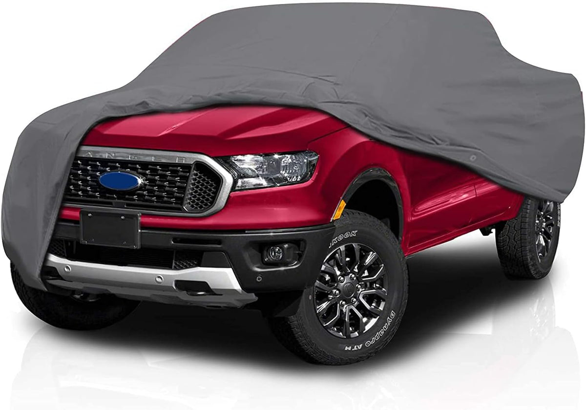 Supreme Full Car Cover – Semi Custom Fit | Dustproof, Windproof, UV Protection, Breathable & Durable All-Weather Protection | Fits Volkswagen Amarok 2017-2022 Crew Cab Pickup 4-Door Short Bed